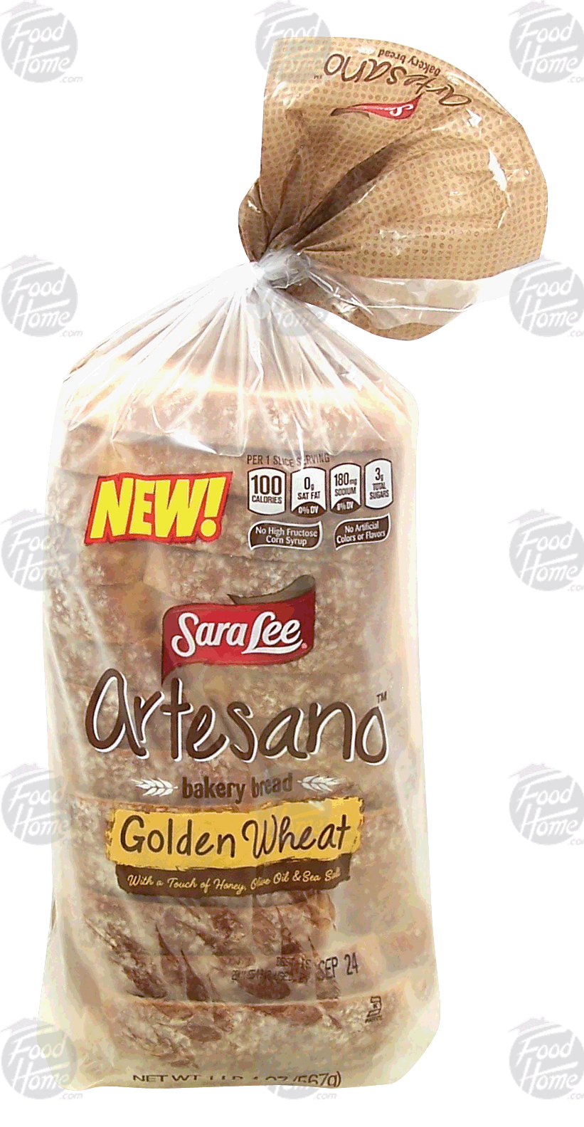 Sara Lee Artesano golden wheat bakery sliced bread loaf Full-Size Picture